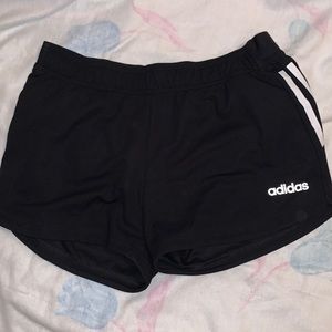 Worn only a few times. Black adidas athletic shorts